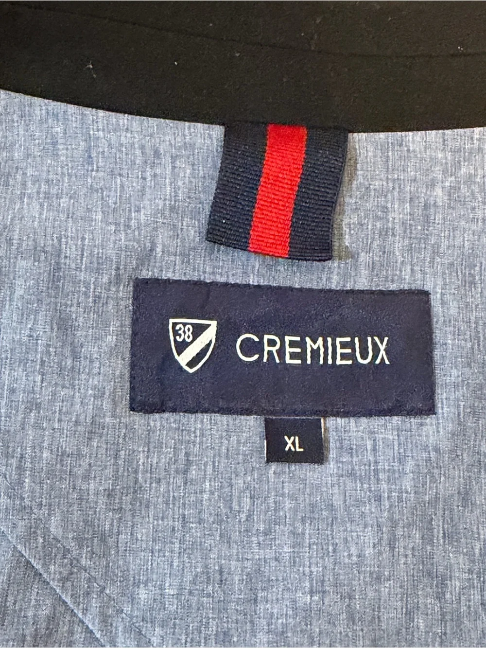 Cremieux Men’s XL Black Unstructured Blazer Sport Coat Patch Pockets